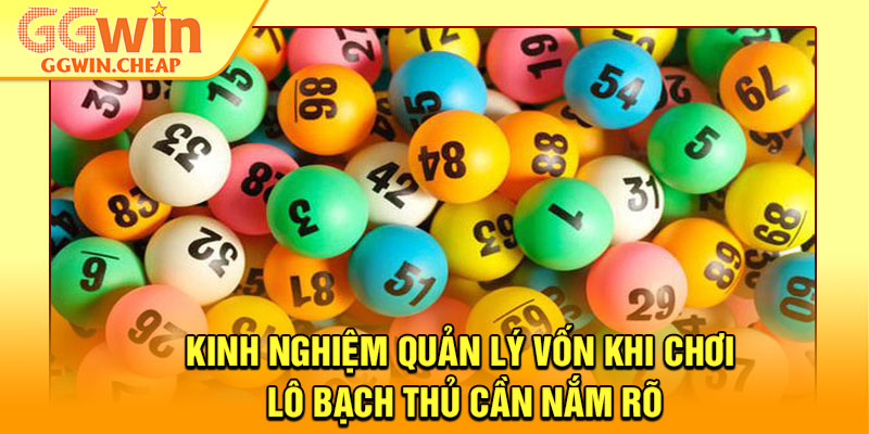 Nuôi Lô Bạch Thủ - Chiến Thuật Nuôi Số An Toàn, Sinh Lời Cao 4 Kinh nghiệm quản lý vốn khi chơi lô bạch thủ cần nắm rõ